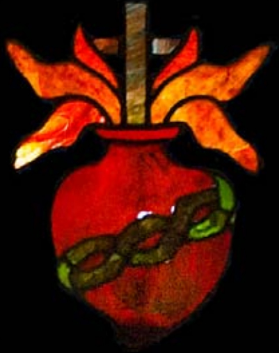 Sacred Heart stained-glass logo